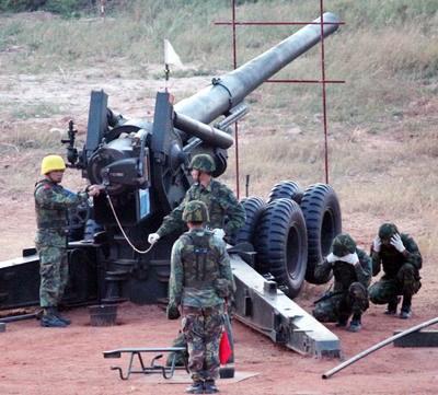 台军金门演习 出动32门各型重炮(组图)(4)