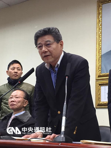 国民党中常委林荣德宣布退出党主席选举(图)