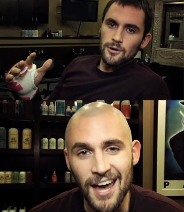 勒夫养伤不忘公益剃光头为防治乳腺癌募捐(图)