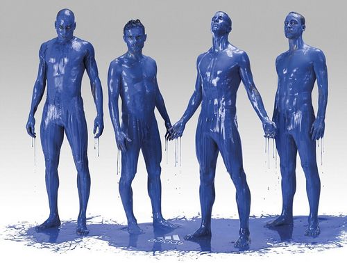 切尔西众将拍艺术写真 身涂蓝染料似阿凡达(图) (6)