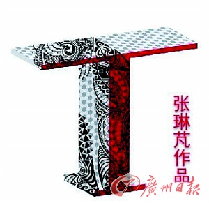 张琳芃时尚设计澳门参展灵感来自足球+纹身(图)