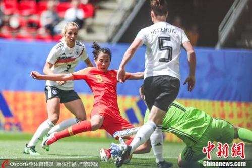 法国女足世界杯中国队首战0：1憾负德国队