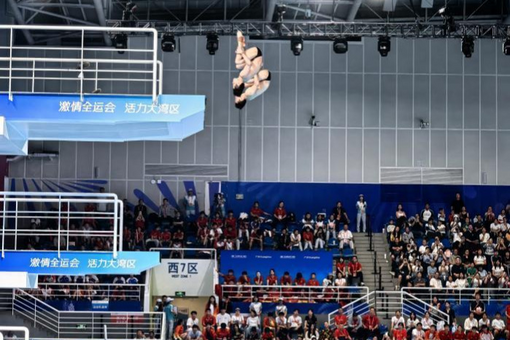 杨昊/白钰鸣夺十五运会跳水项目男子双人10米跳台冠军