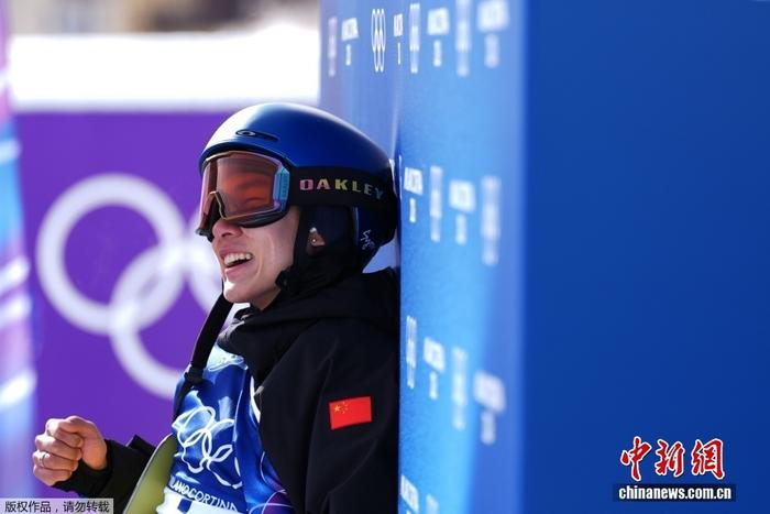 中国首金!苏翊鸣单板滑雪男子坡面障碍技巧决赛摘金