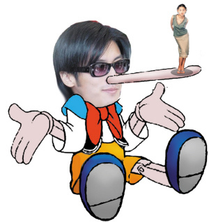 谢霆锋"被匹诺曹" 谈婚变难挽形象支持率仅20%