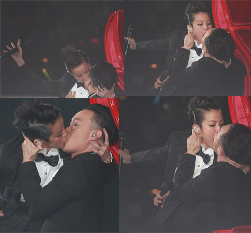 陈奕迅何韵诗激吻 网友:女方性取向让陈太放心