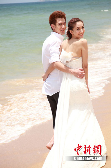 贾宗超三亚拍结婚主题大片曝光 大呼感觉太逼真(4)