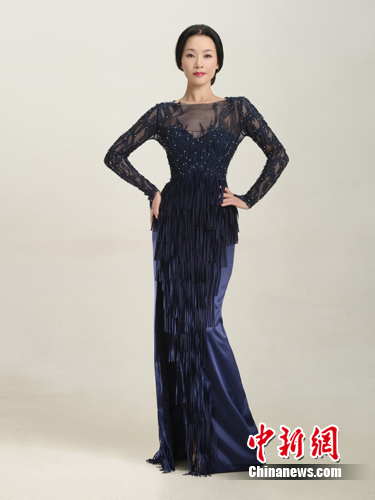 吕薇八月伦敦开唱 写真曝光几易华服柔美动人(图)(3)