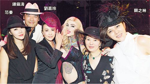 刘嘉玲关之琳亮相友人生日派对美艳合照曝光(图)