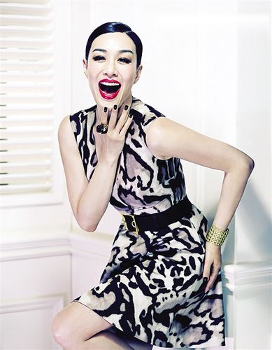 钟丽缇时尚大片曝光大秀玲珑曲线(图)