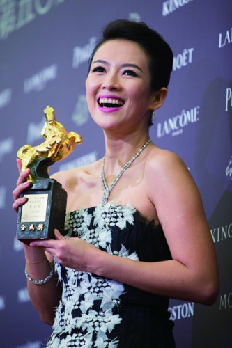 章子怡成大满贯影后汪峰高喊“myqueen”(图)