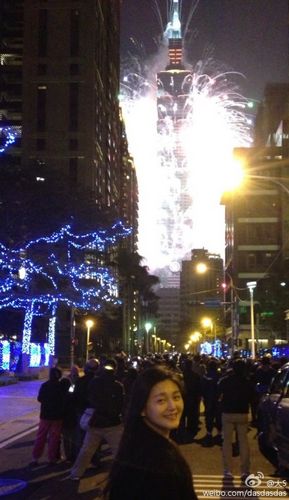 大S晒看烟火美照祝福众人“美梦成真”(图)