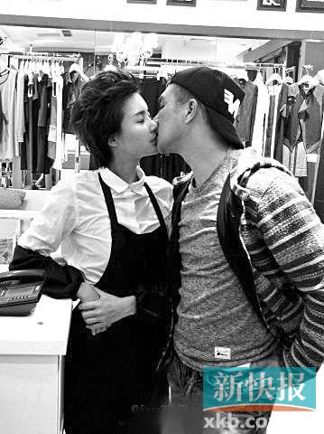 张歆艺晒与黄觉亲吻照两人姿势遭调侃(图)