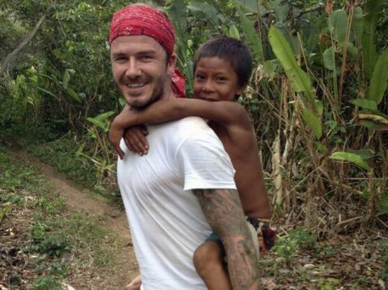 贝克汉姆进雨林拍纪录片见毒蛙因害怕尖叫(图)