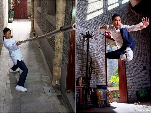 甄子丹“练武私照”曝光被质疑系片场花絮(图)