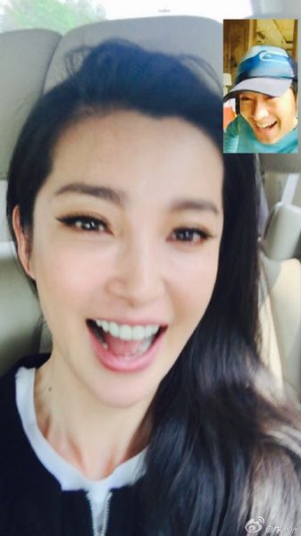 李冰冰为任泉庆生嘟嘴吐舌卖萌(组图)(6)