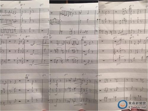 王力宏曝手写乐谱网友:美到像是艺术品(图)