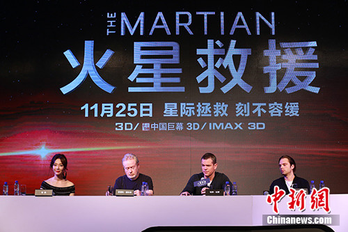 马特•达蒙谈《火星救援》拍摄:好像就我一人在那拍