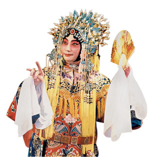 梅葆玖《贵妃醉酒》剧照(资料图片)