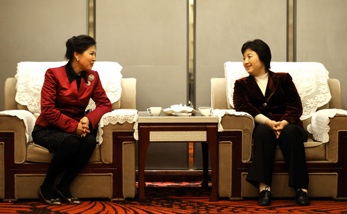 荆门市委书记,市人大常委会主任王玲,市政协副主任张峰等会见了张莉莉